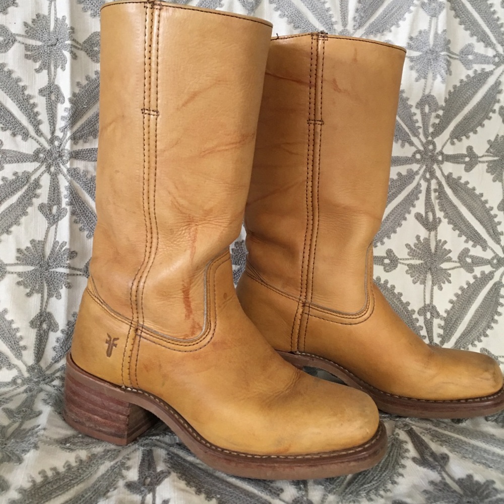 Frye mid calf campus boot. Size 7